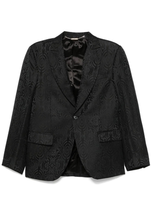 John Richmond single-breasted jacquard blazer - Black