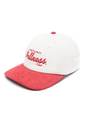 Sporty & Rich embroidered-logo twill cap - White