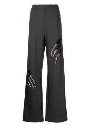 AREA Claw cut-out cotton track pants - Grey