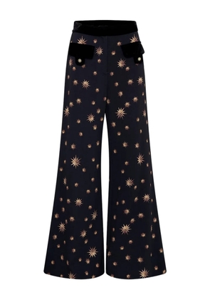 Camilla star-print trousers - Black
