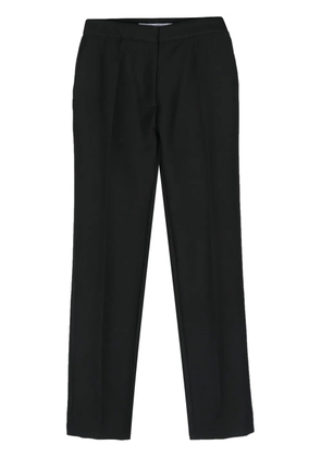 Christian Dior Pre-Owned 2010s wool-blend straight leg trousers - Black