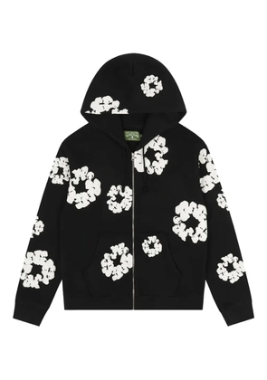 Denim Tears cotton wreath zip hoodie - Black
