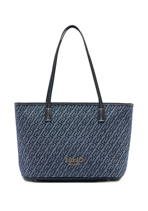 LIU JO jacquard tote bag - Blue