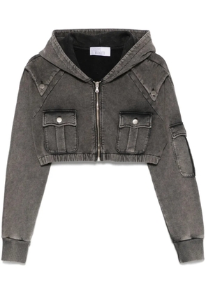 Giuseppe Di Morabito cropped hoodie - Grey