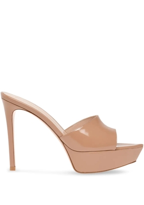 Gianvito Rossi 100mm Dasha platform pointed-toe sandals - Brown