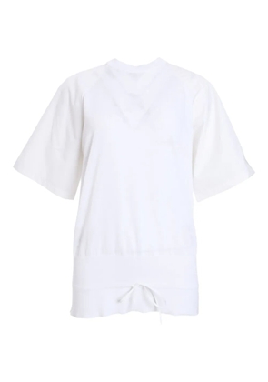 Fabiana Filippi logo-embroidered T-shirt - White