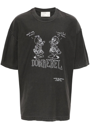 DOMREBEL Comic Pals graphic-print cotton T-shirt - Grey