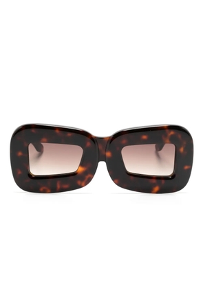 Henrik Vibskov Marla oversize-frame sunglasses - Brown