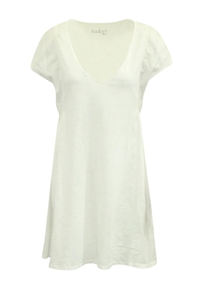 Ba&Sh V-neck gathered-fold mini dress - White