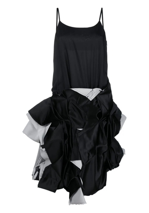 Comme Des Garçons deconstructed tailored midi dress - Black
