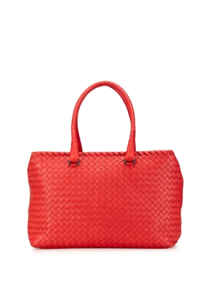 Bottega Veneta Pre-Owned 2012-2024 Nappa Intrecciato Brick tote bag - Red