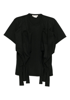 Comme Des Garçons layered-design top - Black