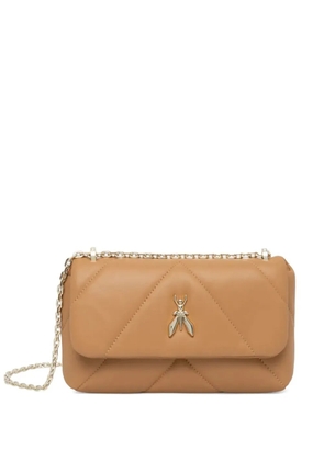 Patrizia Pepe Fly leather shoulder bag - Neutrals