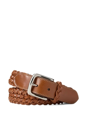 Ralph Lauren Purple Label braided leather belt - Brown