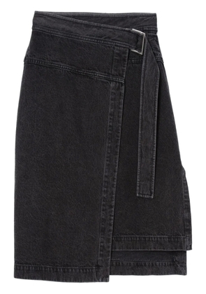 3.1 Phillip Lim denim wrap skirt - Black