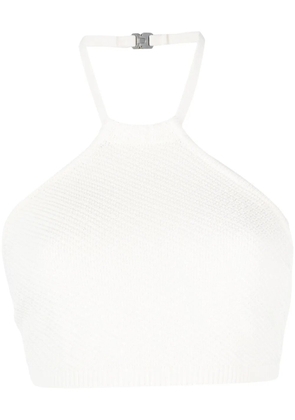 1017 ALYX 9SM cropped halterneck knit top - Neutrals