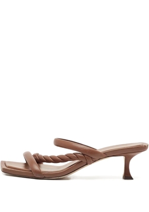 Jimmy Choo Pre-Owned 60mm Diosa leather sandals - Brown