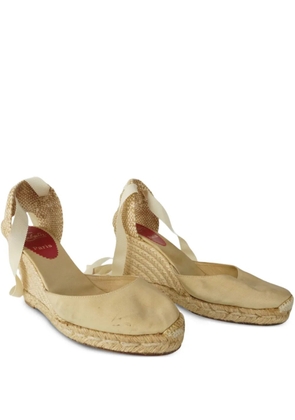 Christian Louboutin Pre-Owned leather espadrilles - Neutrals