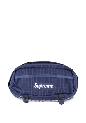Supreme box-logo ripstop waist bag - Blue