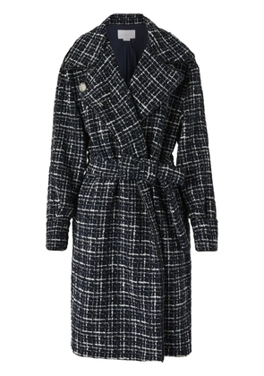 Genny Double-breasted tweed coat - Black