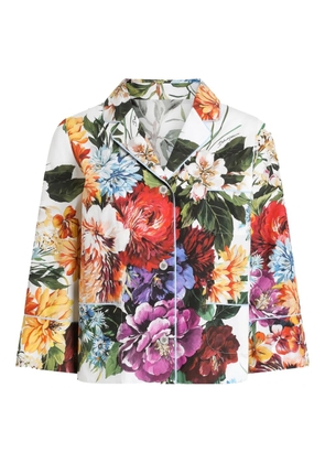 Dolce & Gabbana foral-print shirt - White