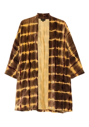 YAVI tie-dye cotton cardigan - Brown