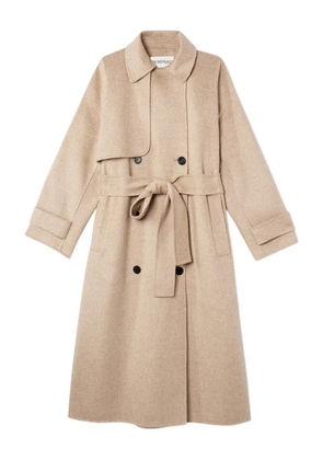 BOMPARD double-breasted belted coat - Neutrals