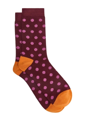 MALIPARMI polka-dot socks - Red