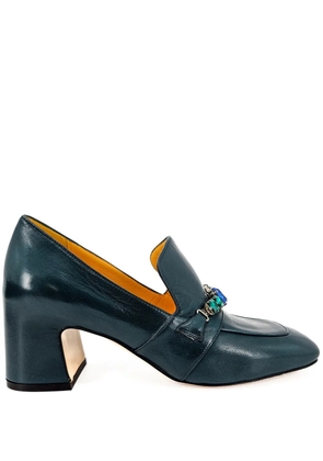 Madison.Maison 55mm jeweled leather pumps - Green