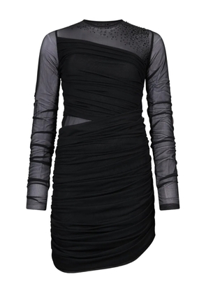 LIU JO long-sleeve tulle mini dress - Black