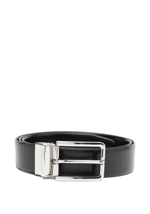 Karl Lagerfeld monogram reversible belt - Black