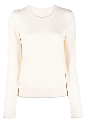 LIU JO metallic-threading knitted jumper - Neutrals
