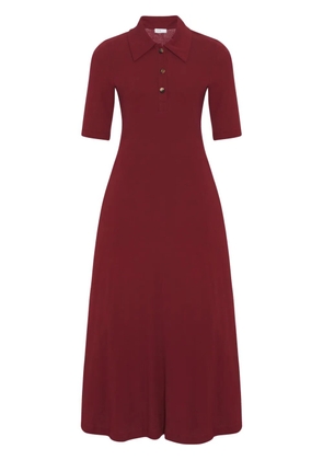 Rosetta Getty organic cotton polo dress - Red