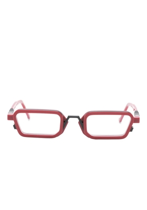 VAVA Eyewear WL0073 rectangle-frame glasses - Red