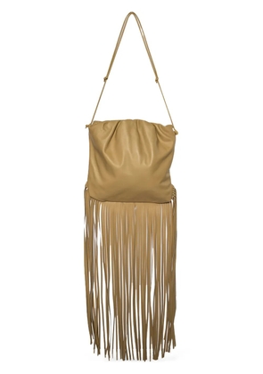 Bottega Veneta Pre-Owned Leather fringe shoulder bag - Neutrals