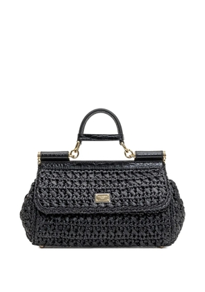 Dolce & Gabbana logo-plaque tote bag - Black