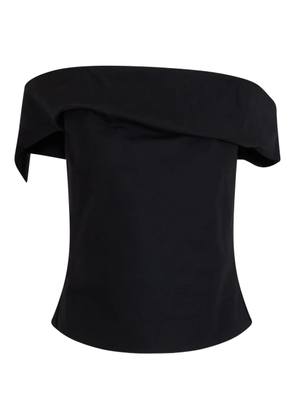 Rosie Assoulin Can't Bare It ridged off-shoulder top - Black