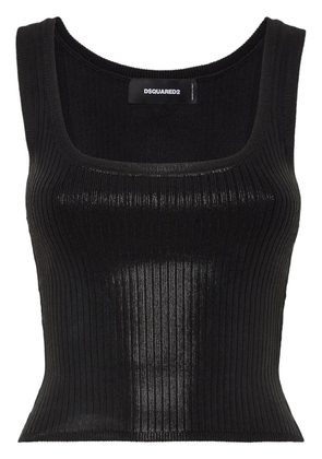 DSQUARED2 ribbed-knit top - Black