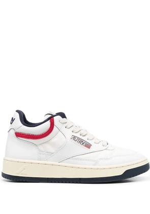 Autry Open Mid lace-up sneakers - White