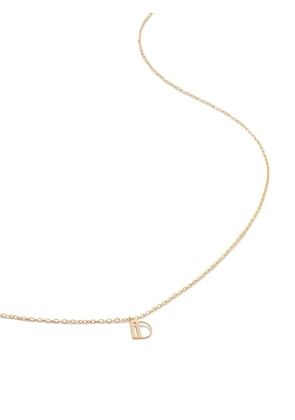 Monica Vinader 14kt yellow gold small Initial D necklace