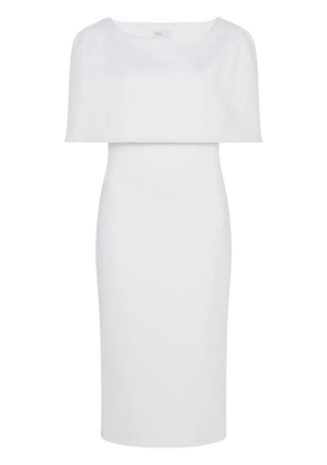 Rosetta Getty fitted cape dress - White