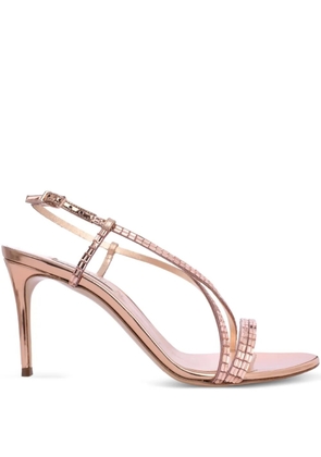 Casadei embellished criss-cross sandals - Pink