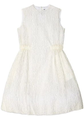Noir Kei Ninomiya crinkled sleeveless minidress - White