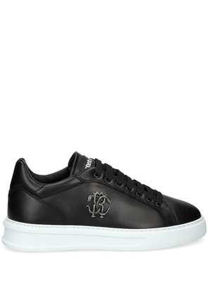 Roberto Cavalli logo-plaque trainers - Black