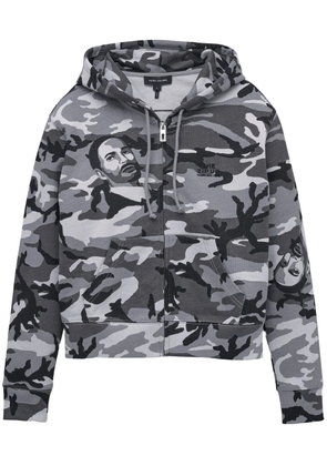 Marc Jacobs logo-embroidered hoodie - Grey