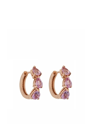 Jewels Aficionado 18kt rose gold pink sapphire earrings