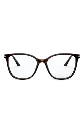 Giorgio Armani tortoiseshell round glasses - Brown