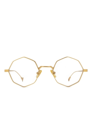 Eyepetizer Donald geometric-frame glasses - Gold
