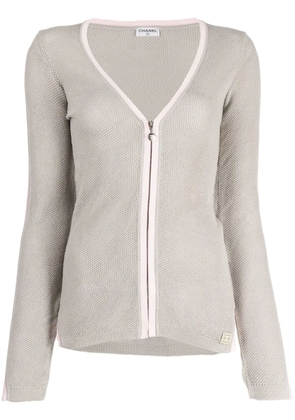 CHANEL Pre-Owned 2003 Sports Line zip-front top - Grey
