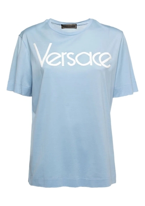 Versace Pre-Owned logo-detail T-shirt - Blue